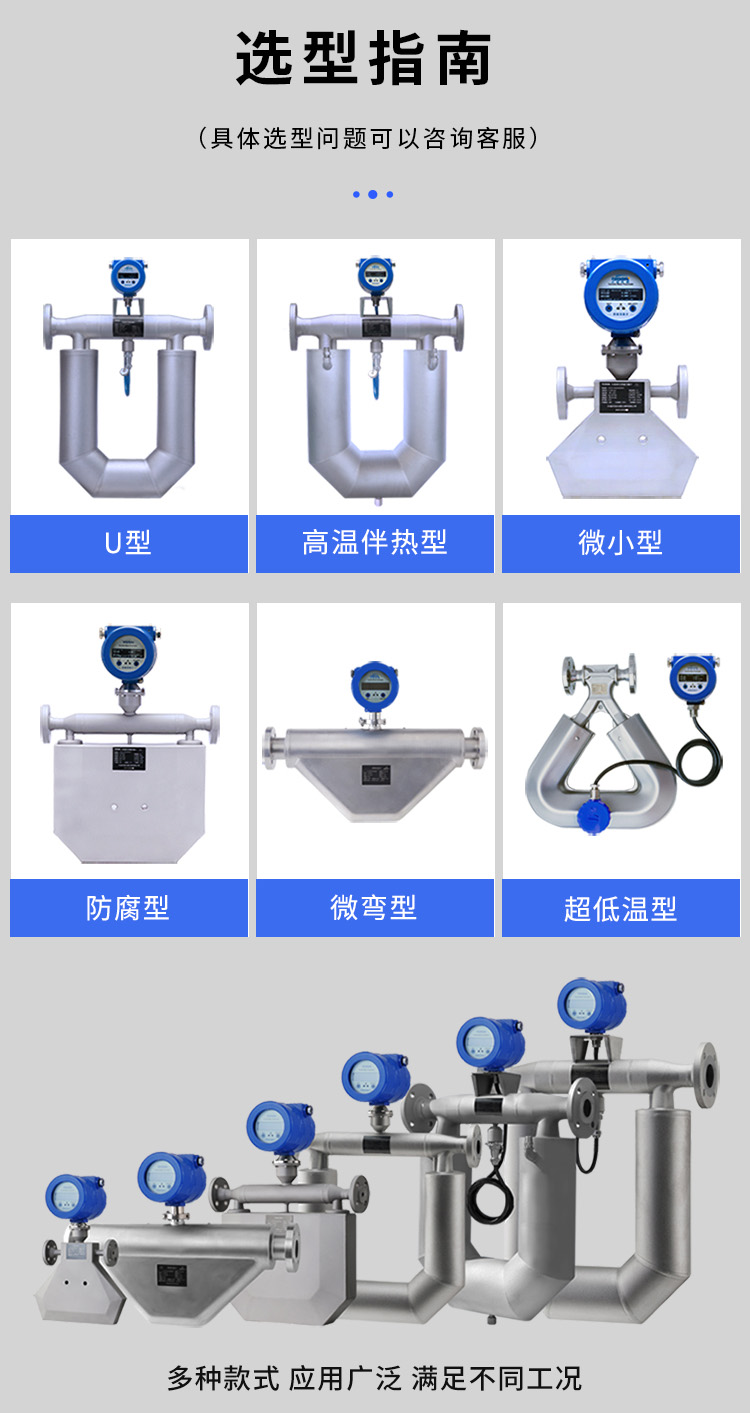 質(zhì)量流量計(jì)產(chǎn)品分類圖