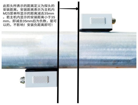 外貼式超聲波流量計(jì)安裝距離圖